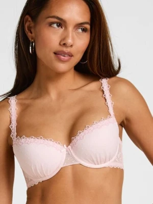 Hunkemöller Biustonosz z Fiszbinami i Wyściółką Eleanora Różowy