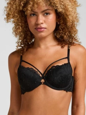 Hunkemöller Biustonosz z fiszbinami i wyściółką Erica Czarny