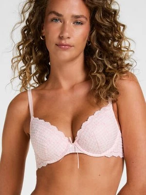Hunkemöller Biustonosz z Fiszbinami i Wyściółką Gaia Różowy