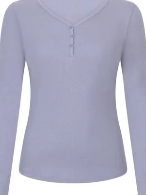 Hunkemöller Bluza piżamowa Henley z długim rękawem Fioletowy