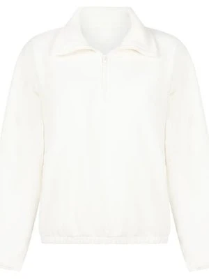 Hunkemöller Bluza sportowa z zamkiem błyskawicznym do połowy Biały