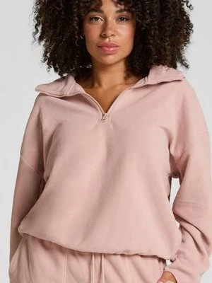Hunkemöller Bluza sportowa z zamkiem błyskawicznym do połowy Różowy