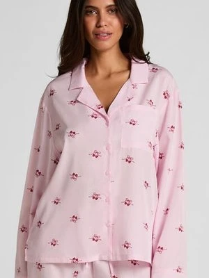 Hunkemöller Bluza tkana wiśnie Różowy