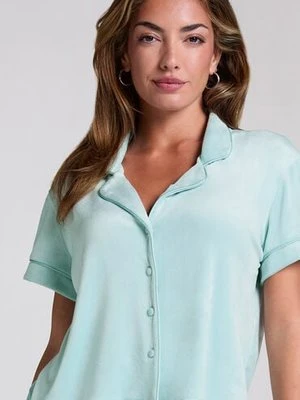 Hunkemöller Bluza z weluru Zielony