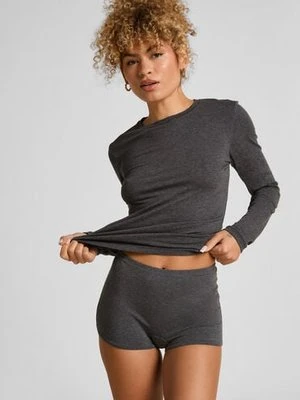 Hunkemöller Bokserki z miękkiej bawełny Szary