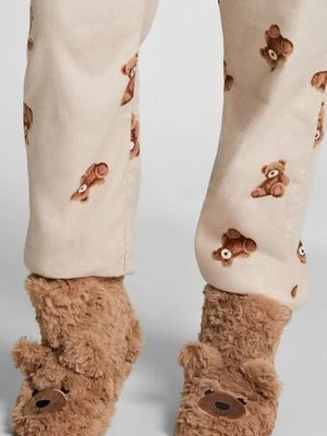 Hunkemöller Botki Teddy Bear Beżowy