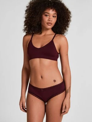 Hunkemöller Brazyliany bawełniane Georgia Fioletowy