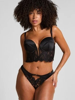 Hunkemöller Brazyliany Grace z wysokim wycięciem Czarny