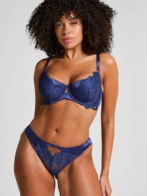 Hunkemöller Brazyliany Grace z wysokim wycięciem Niebieski