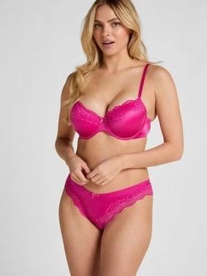 Hunkemöller Brazyliany Lace & Shine Różowy