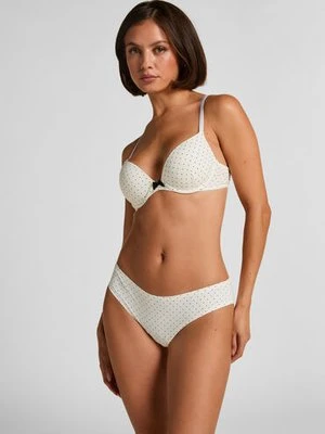 Hunkemöller Brazyliany micro ze wzorem Biały
