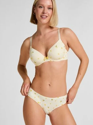 Hunkemöller Brazyliany micro ze wzorem Biały
