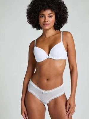 Hunkemöller Brazyliany V-shape Mesh Biały