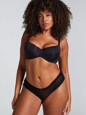 Hunkemöller Brazyliany V-shape Mesh Czarny
