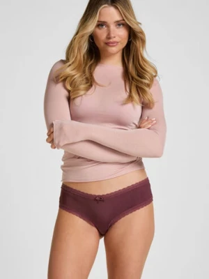 Hunkemöller Brazyliany w kształcie litery V London Fioletowy
