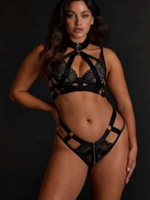 Hunkemöller Brazyliany z otwartym krokiem Clementine Czarny