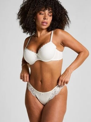 Hunkemöller Brazyliay Caro z wysokim wycięciem Biały