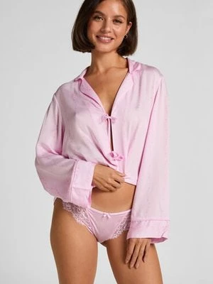 Hunkemöller Brazyliay Caro z wysokim wycięciem Różowy