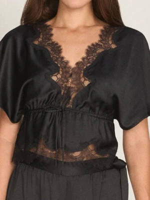 Hunkemöller Butterfly Top Legacy Czarny