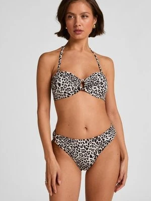 Hunkemöller Dół Bikini Leopard Czarny