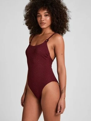 Hunkemöller Dół od Bikini Algarve Fioletowy