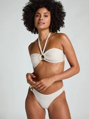 Hunkemöller Dół od bikini z cekiniami Biały