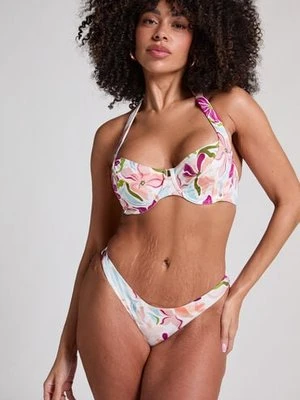 Hunkemöller Dół od bikini z wysokim wycięciem Ayanna Biały