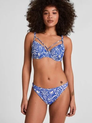 Hunkemöller Dół od bikini z wysokim wycięciem Cancun Niebieski
