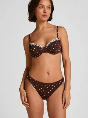 Hunkemöller Figi Bikini Highleg Algarve Brązowy
