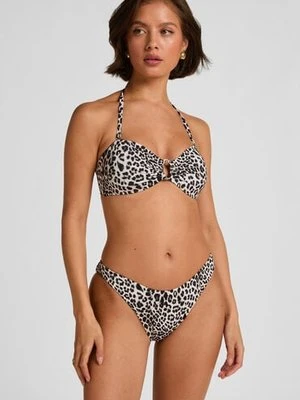 Hunkemöller Figi Bikini Highleg Leopard Czarny