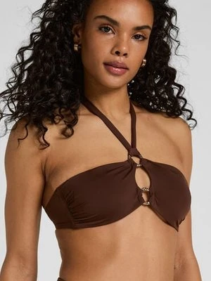 Hunkemöller Figi Bikini Highleg Madrid Brązowy
