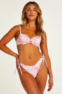 Hunkemöller Figi od bikini z wysokim wycięciem Tropical Biały