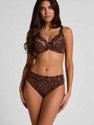 Hunkemöller Figi z wysokim stanem Diva Brązowy