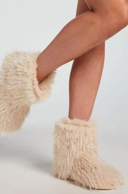 Hunkemöller Fur Slippers Biały