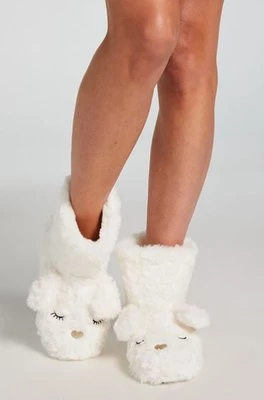 Hunkemöller Fur Slippers Biały