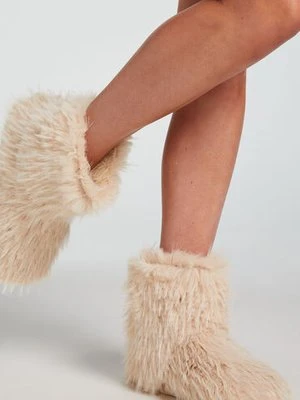 Hunkemöller Fur Slippers Biały