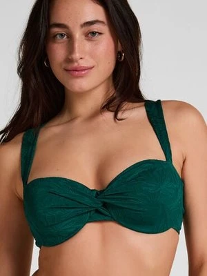 Hunkemöller Góra Bikini Azua z Fiszbinami Bez Wkładek Zielony