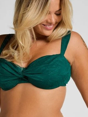 Hunkemöller Góra Bikini Azua z Fiszbinami Bez Wkładek Zielony