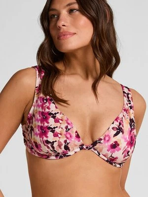 Hunkemöller Góra Bikini Lagos z Fiszbinami Bez Wkładek Beżowy