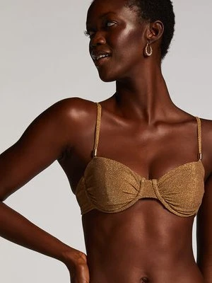 Hunkemöller Góra od bikini Goldie Shimmer Żółty