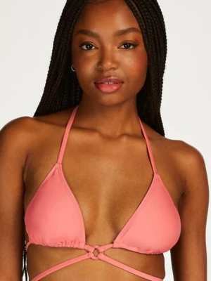 Hunkemöller Góra od bikini Sicily z trójkątnymi miseczkami i koralikami Pomarańczowy