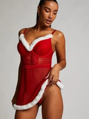 Hunkemöller Halka Sexy Santa Czerwony