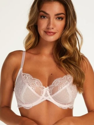 Hunkemöller Jolie biustonosz bez wkładek z fiszbinami Różowy