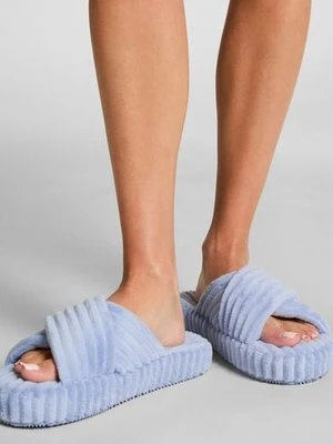 Hunkemöller Kapcie Miękkie żebro Niebieski