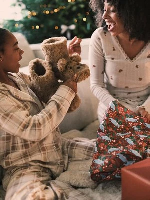 Hunkemöller Kapcie Teddy Bear Beżowy