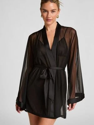 Hunkemöller Kimono Maxime Tulle Czarny
