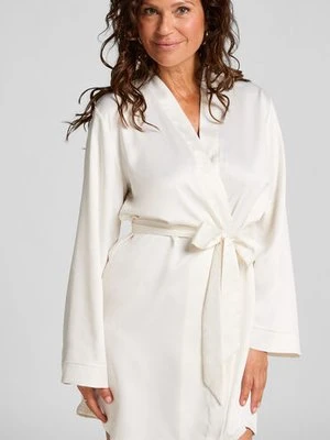 Hunkemöller Kimono Ślubny Satynowy Biały
