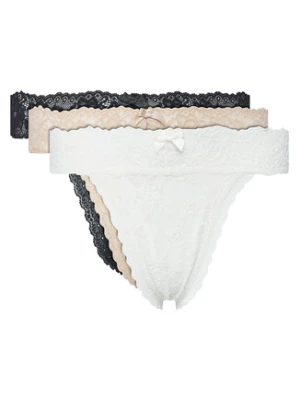 Hunkemöller Komplet 3 par stringów Madison 302719 Kolorowy