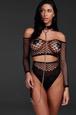 Hunkemöller Komplet bielizny siateczkowej Private Czarny