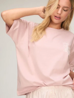 Hunkemöller Komplet Piżamowy z Szortami i T-shirtem Różowy